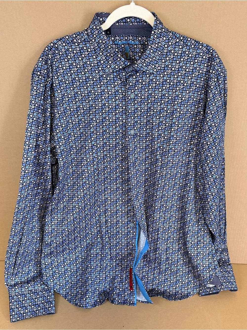 VISCONTI BLACK Long Sleeve Button-Down Dress Casual Shirt Men's Size M MSRP-120$
